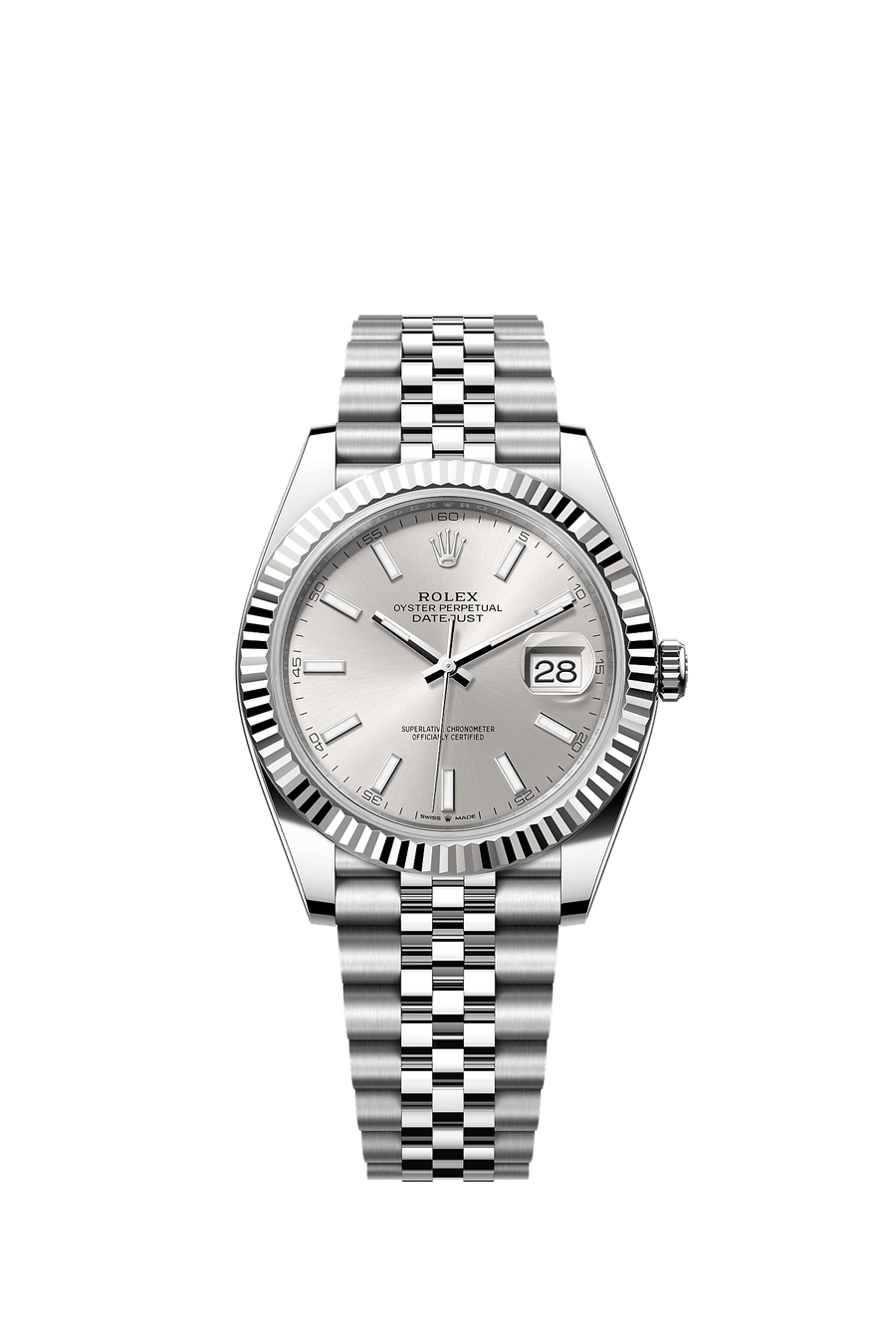 Rolex Datejust 41 126334 Silver Index Dial Jubilee