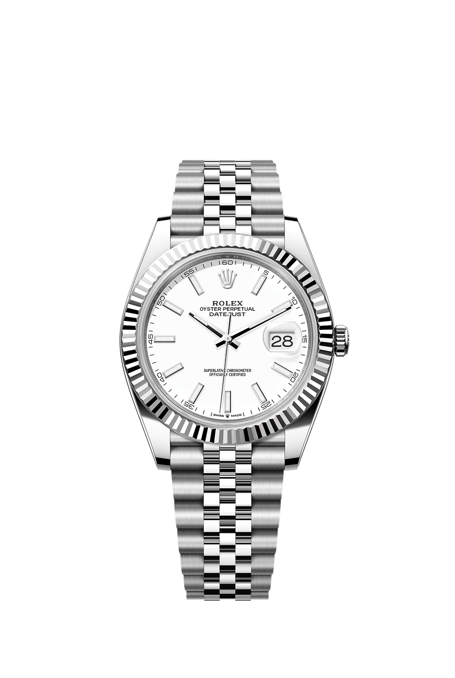 Rolex Datejust 41 126334 White Index Dial Jubilee
