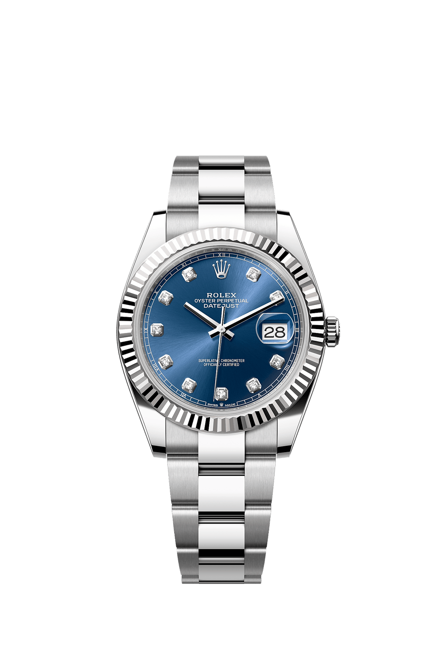 Rolex Datejust 41 126334 Blue Diamond Dial Oyster
