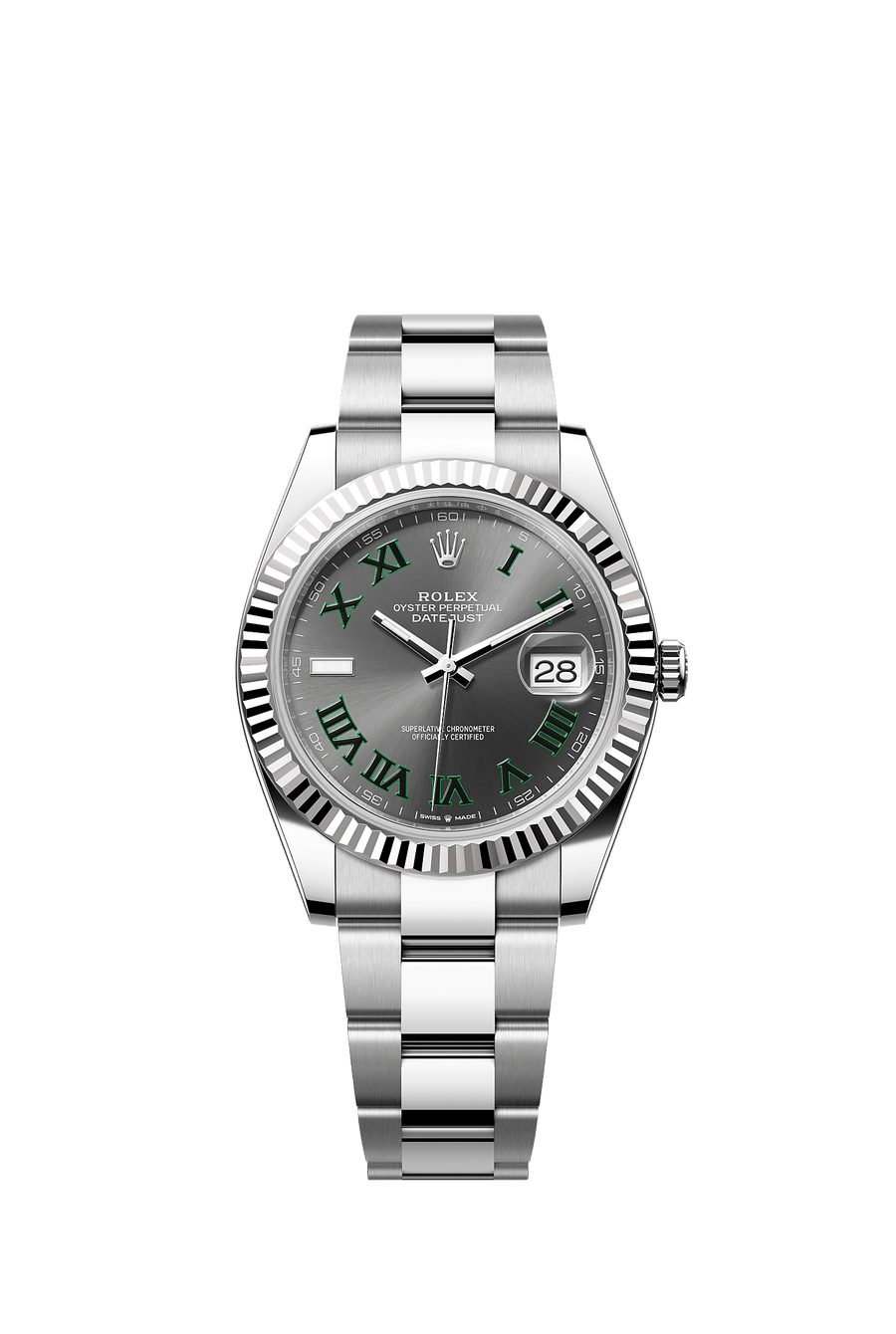 Rolex Datejust 41 126334 Slate Green Roman Dial Oyster