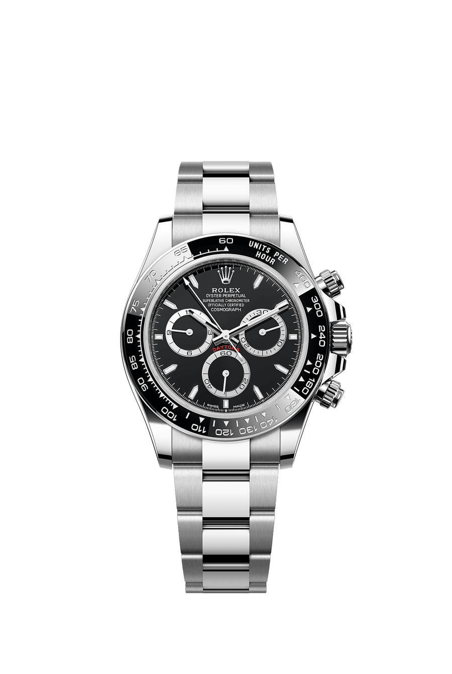 Rolex Cosmograph Daytona 126500LN Oystersteel, black index dial