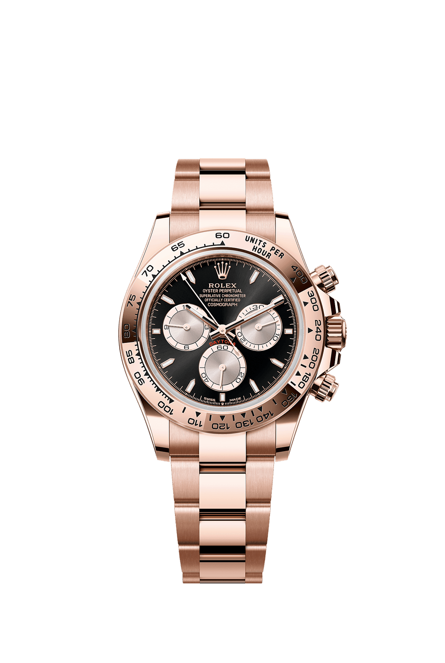 Rolex Cosmograph Daytona 126505 Everose gold, black and Sundust index dial