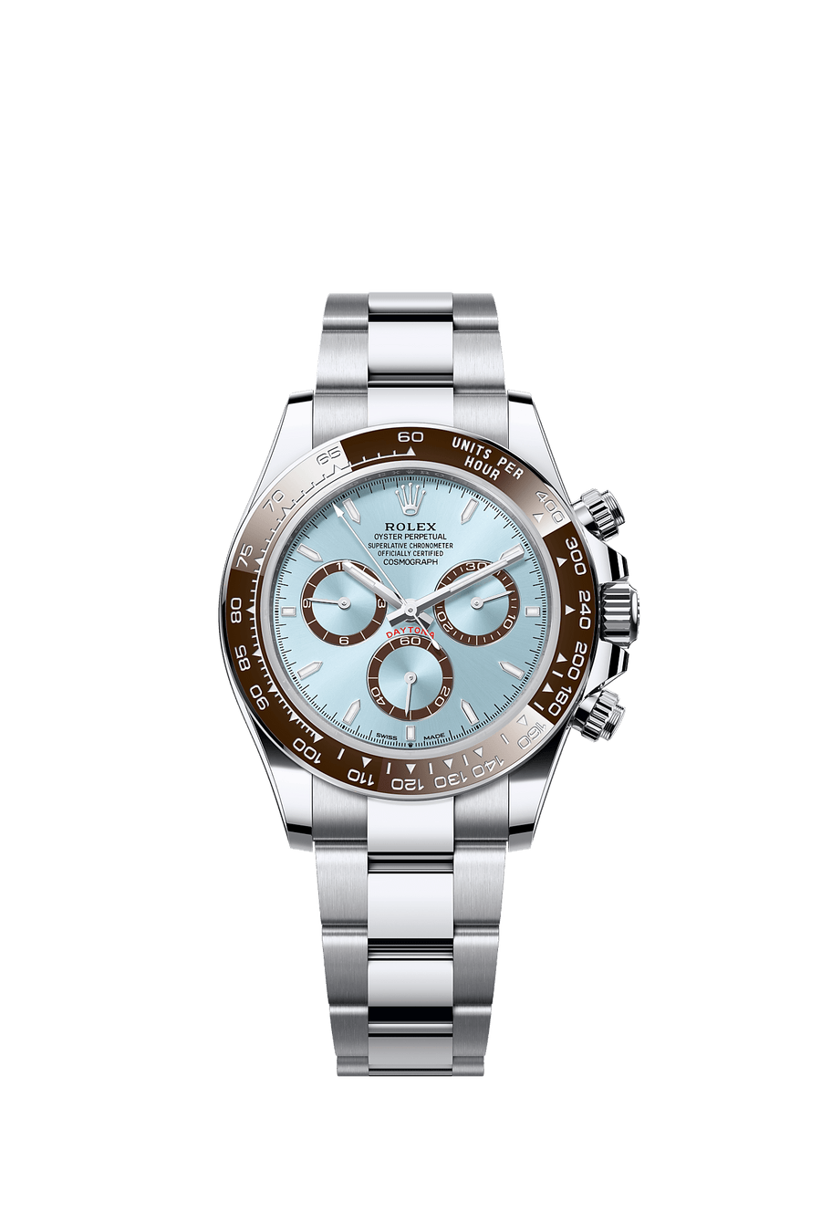 Rolex Cosmograph Daytona 126506 platinum, ice blue index dial
