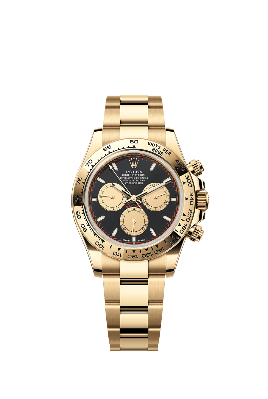 Rolex Cosmograph Daytona 126508 yellow gold, black and champagne index dial