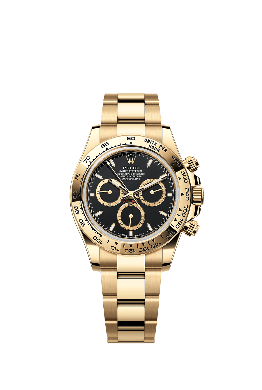 Rolex Cosmograph Daytona 126508 yellow gold, black index dial