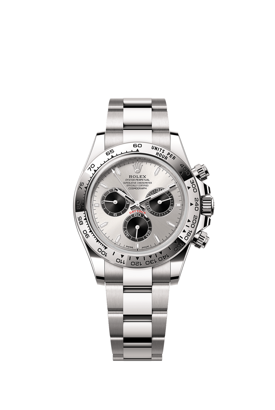 Rolex Cosmograph Daytona 126509 white gold, steel and black index dial