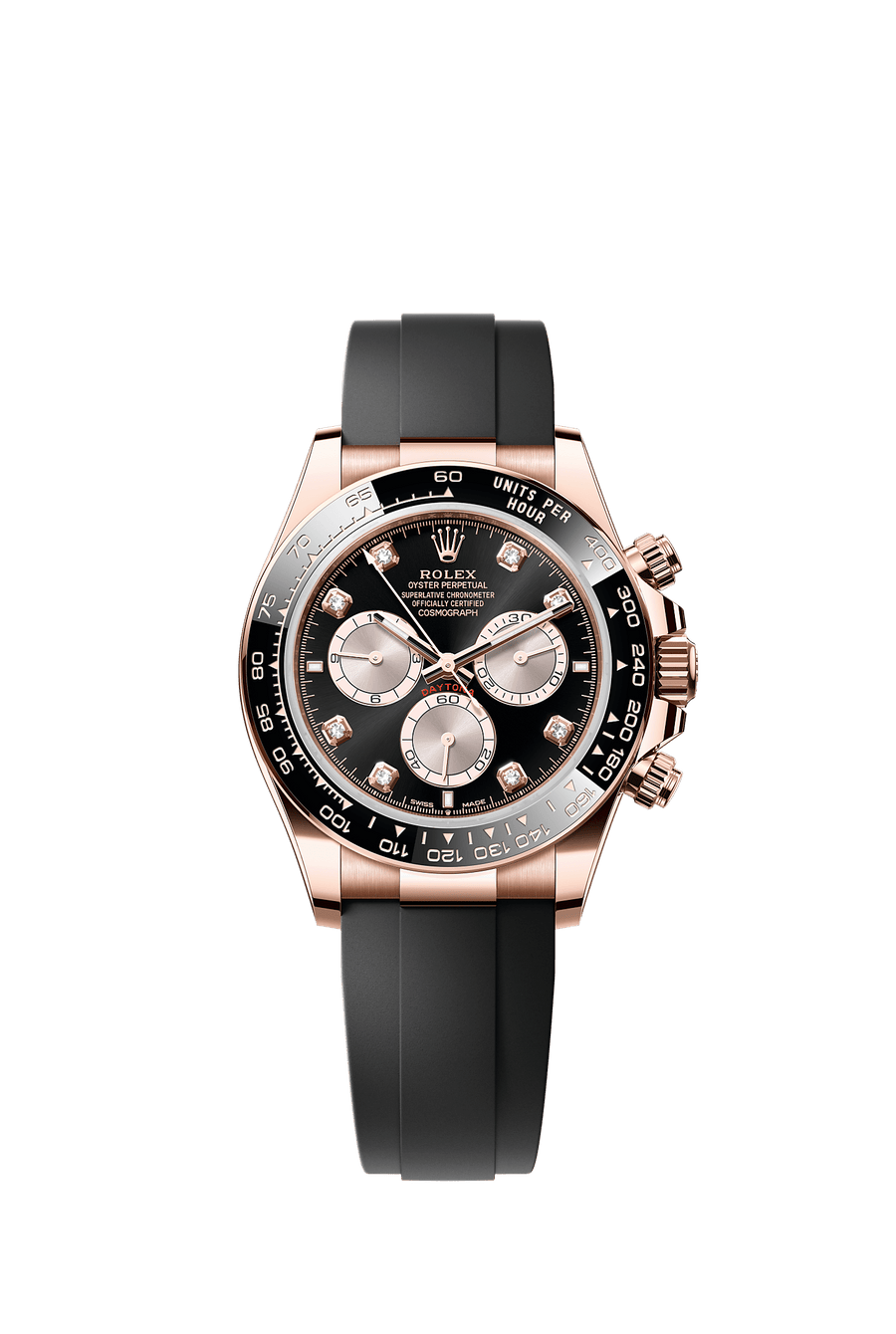 Rolex Cosmograph Daytona 126515LN Everose gold, black and Sundust diamond dial