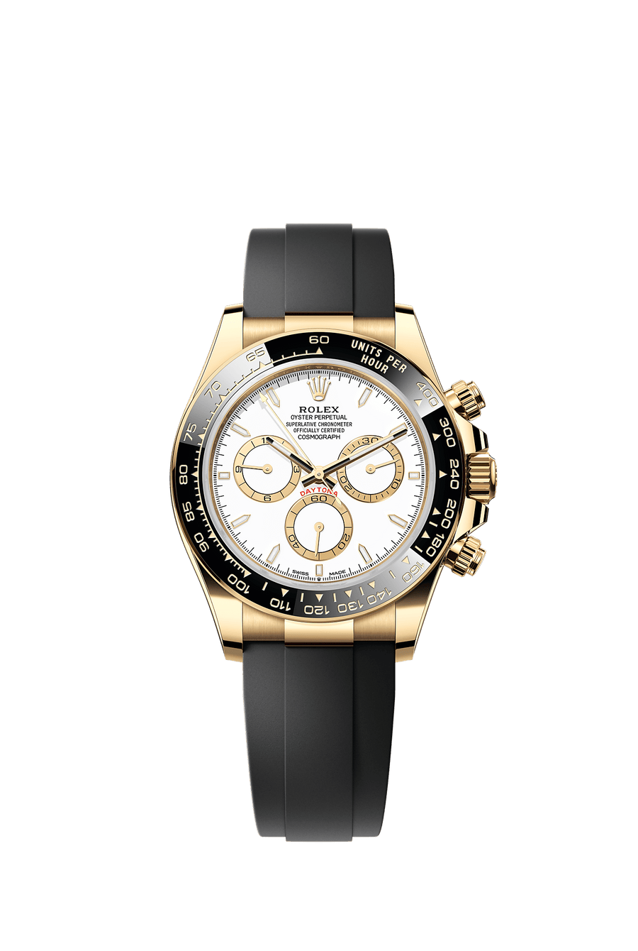 Rolex Cosmograph Daytona 126518LN yellow gold, white index dial