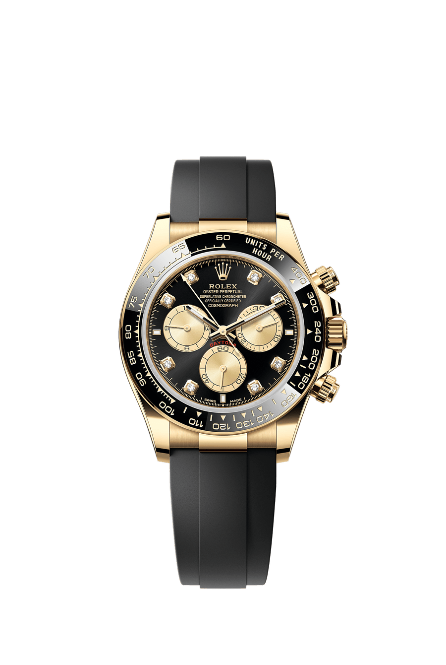 Rolex Cosmograph Daytona 126518LN yellow gold, black and golden diamond dial
