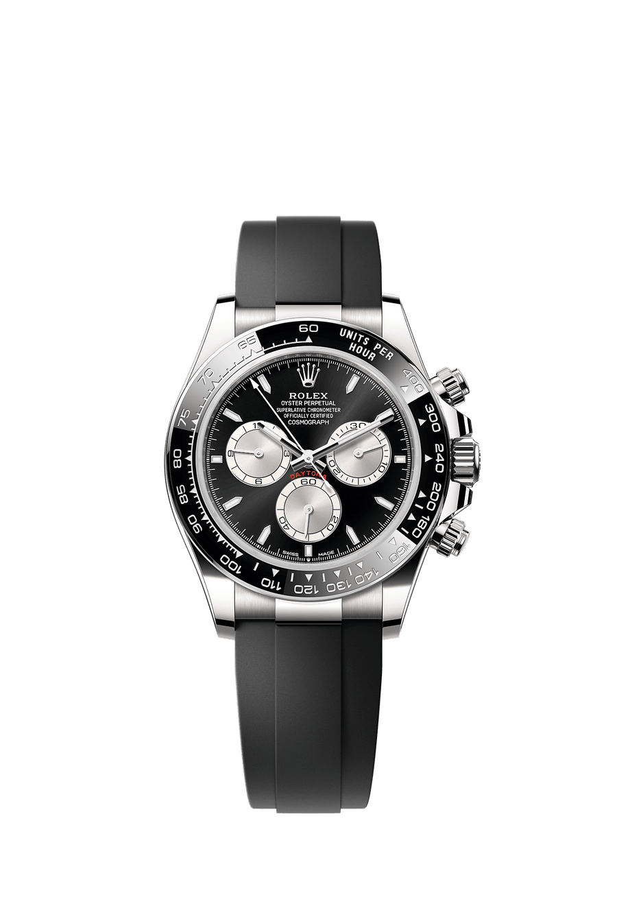 Rolex Cosmograph Daytona 126519LN white gold, black and steel index dial