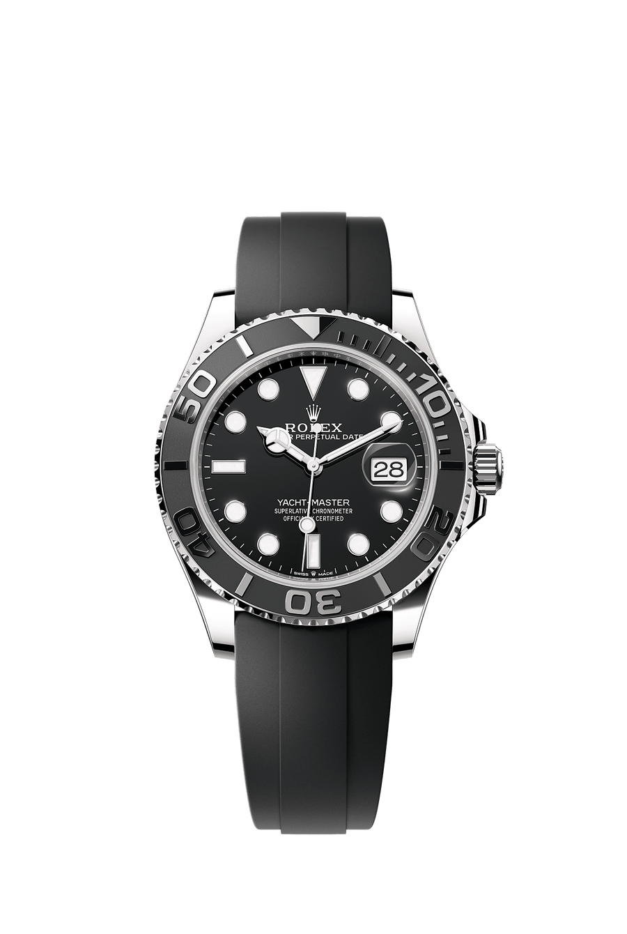 Rolex Yacht-Master 42 226659 Black Dial White Gold Oysterflex