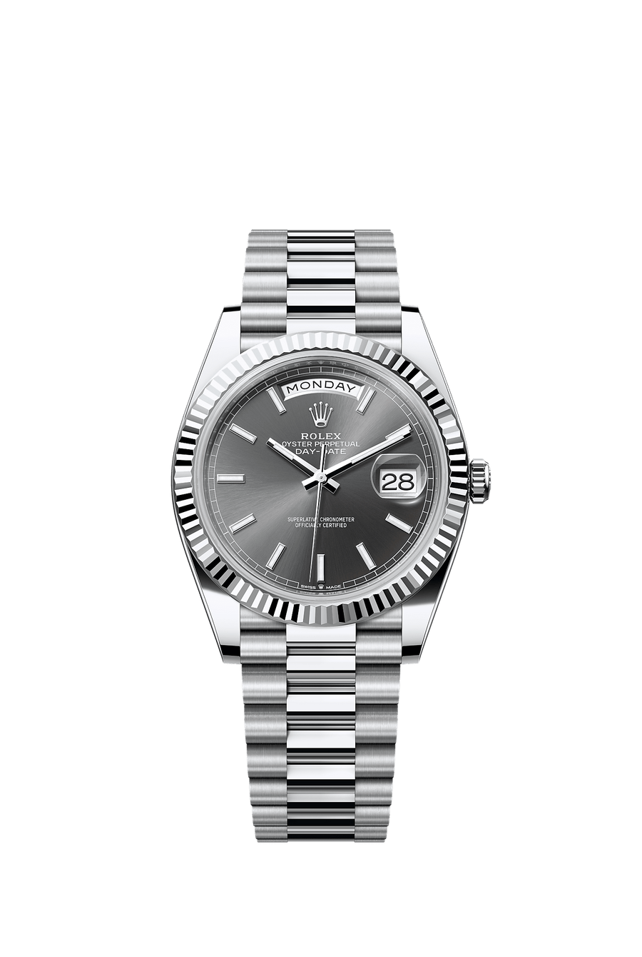 Rolex Day-Date 40 Platinum President - Slate Dial - 228236