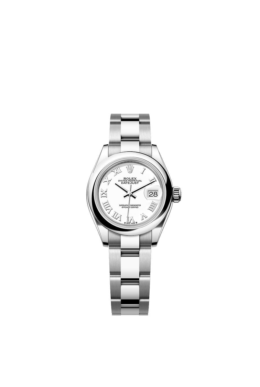 Rolex Lady-Datejust 279160 White Roman Dial Oyster Bracelet