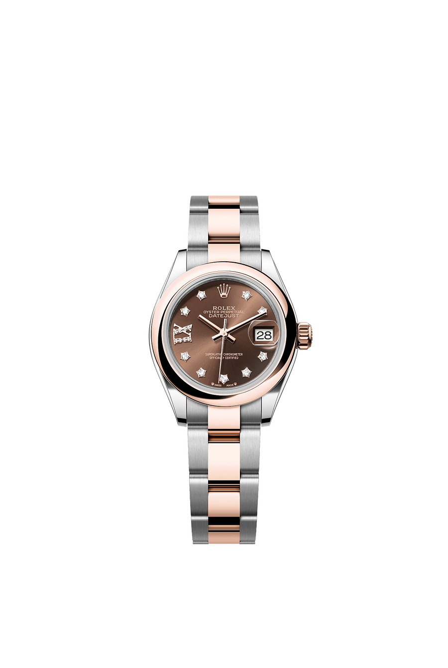 Rolex Lady-Datejust 28 279161 Chocolate Diamond Dial Oyster Bracelet