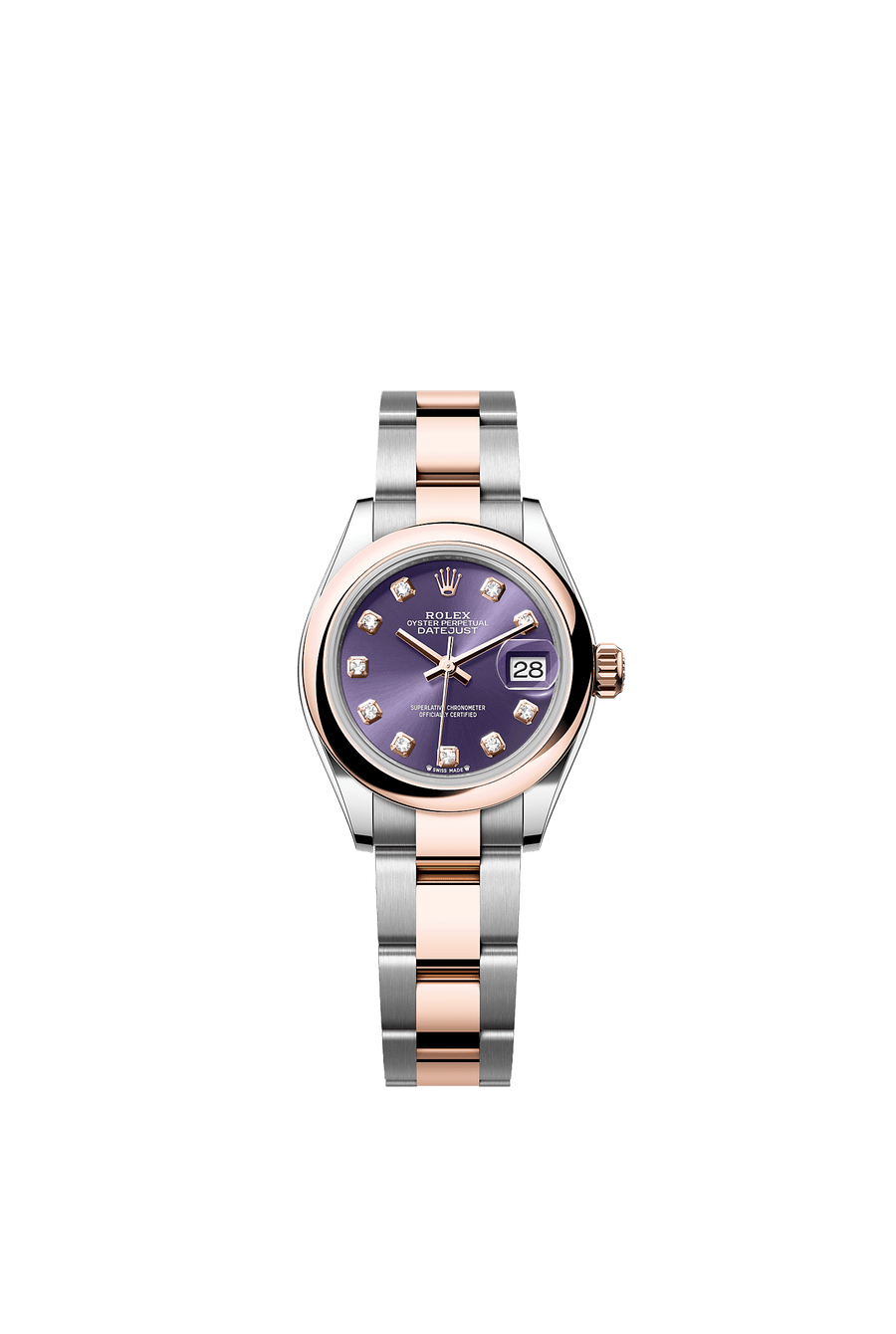 Rolex Lady-Datejust 28 279161 Aubergine Diamond Dial Oyster Bracelet