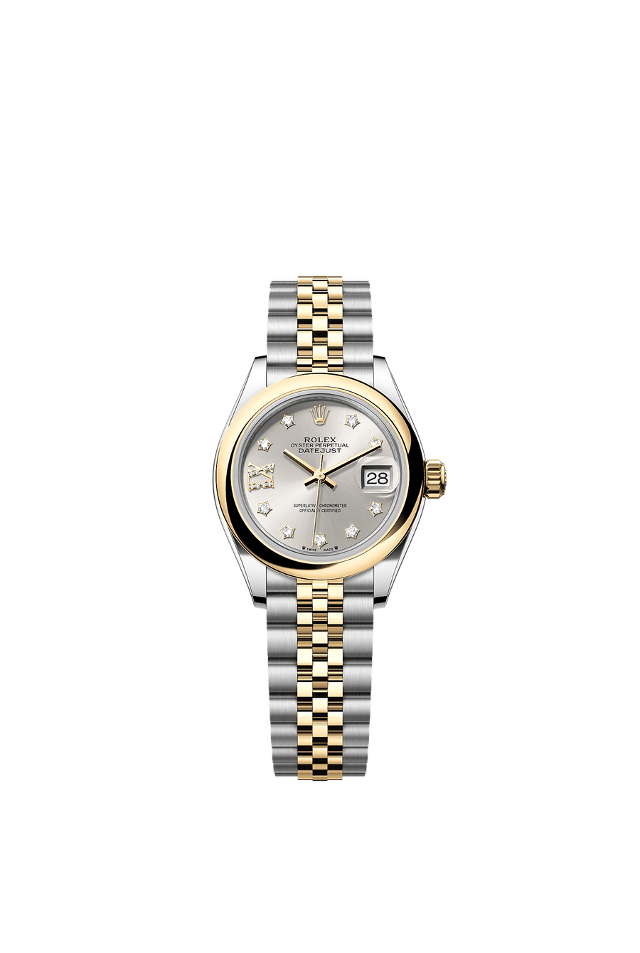 Rolex Lady-Datejust 279163 Silver Diamond Star Dial Jubilee Bracelet