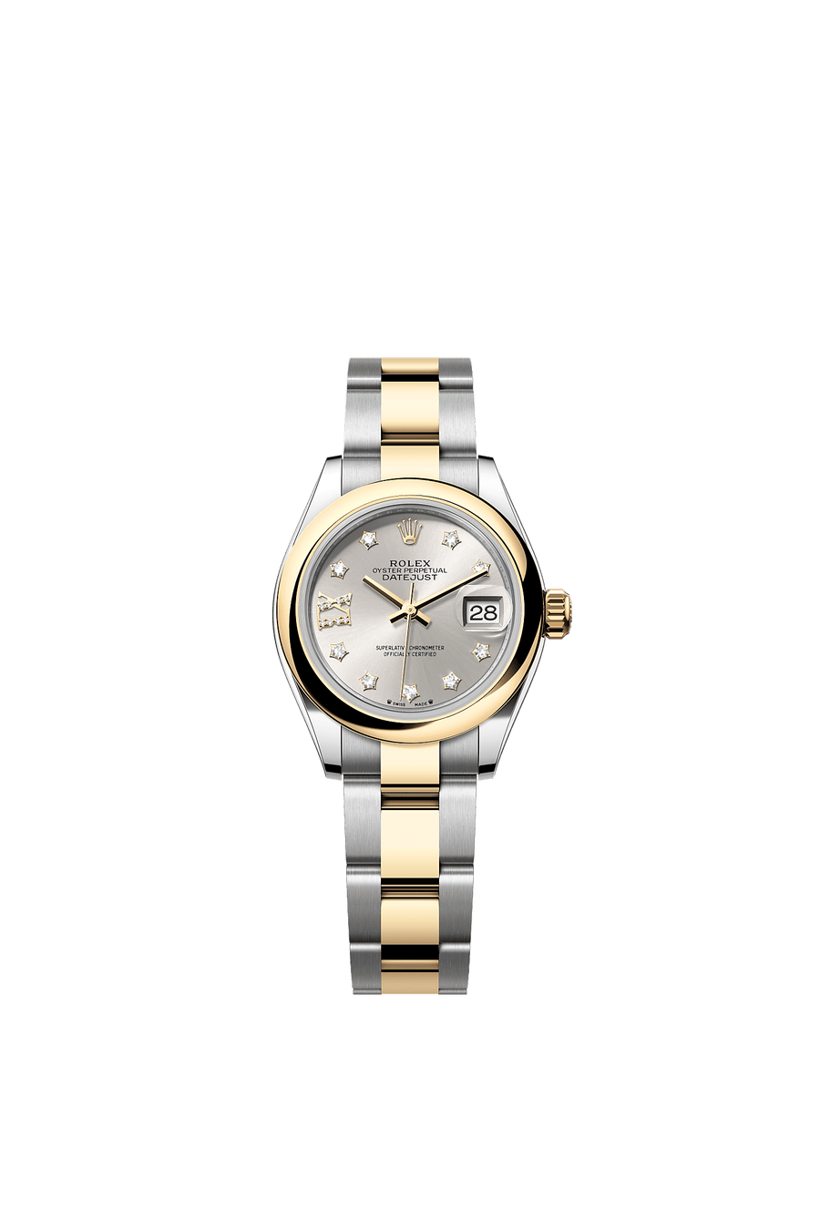 Rolex Lady-Datejust 279163 Silver Diamond Star Dial Oyster Bracelet