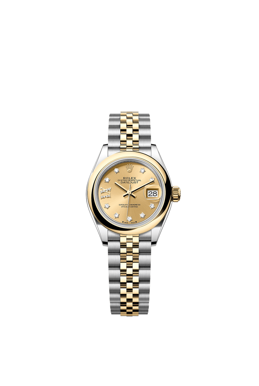Rolex Lady-Datejust 279163 Champagne Diamond Star Dial Jubilee Bracelet