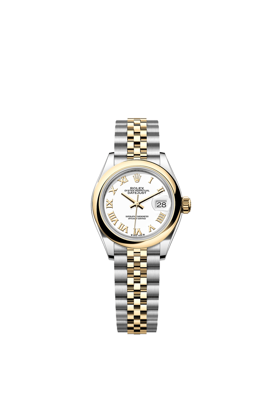 Rolex Lady-Datejust 279163 White Roman Dial Jubilee Bracelet