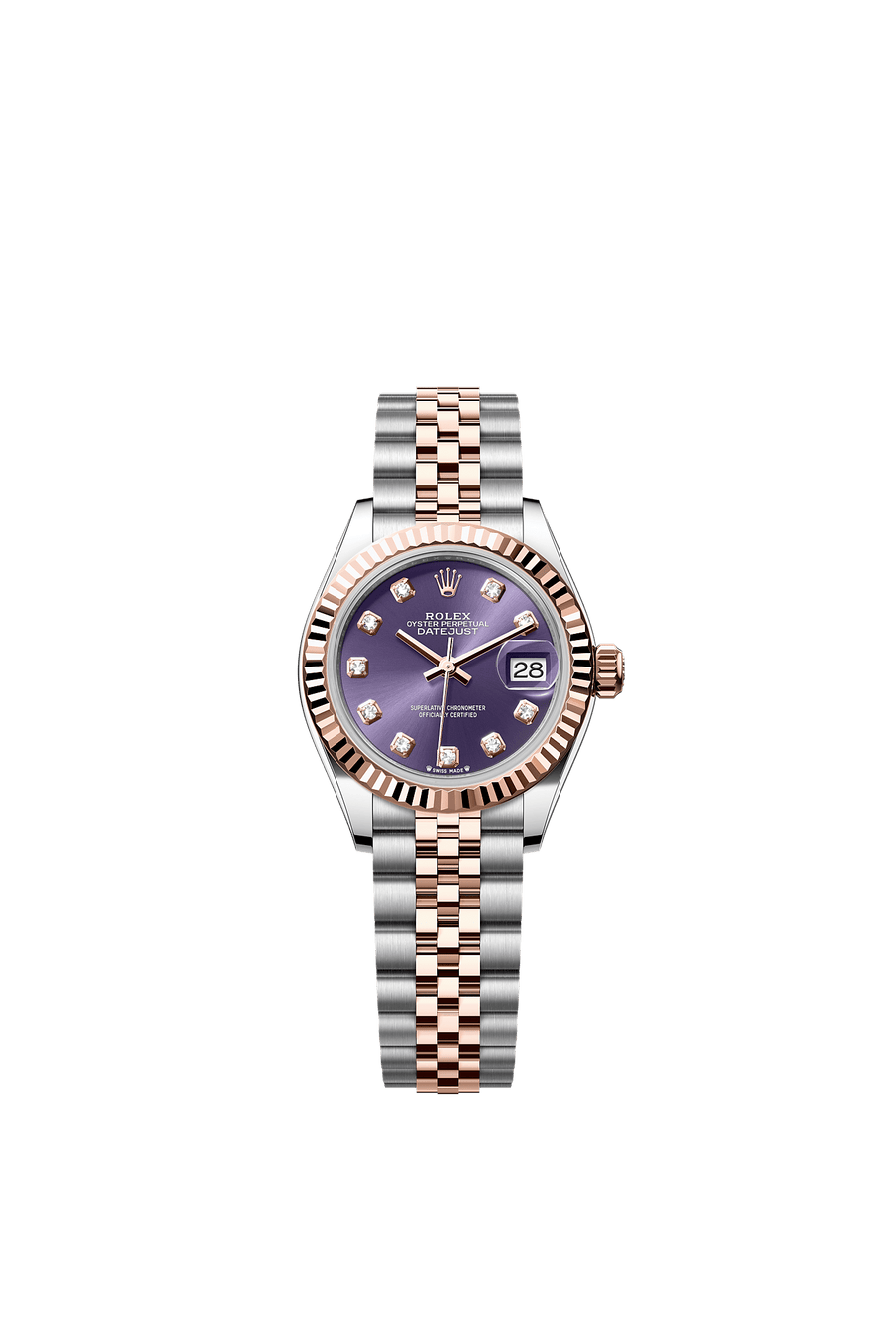 Rolex Lady-Datejust 28 279171 Aubergine Diamond Dial Jubilee
