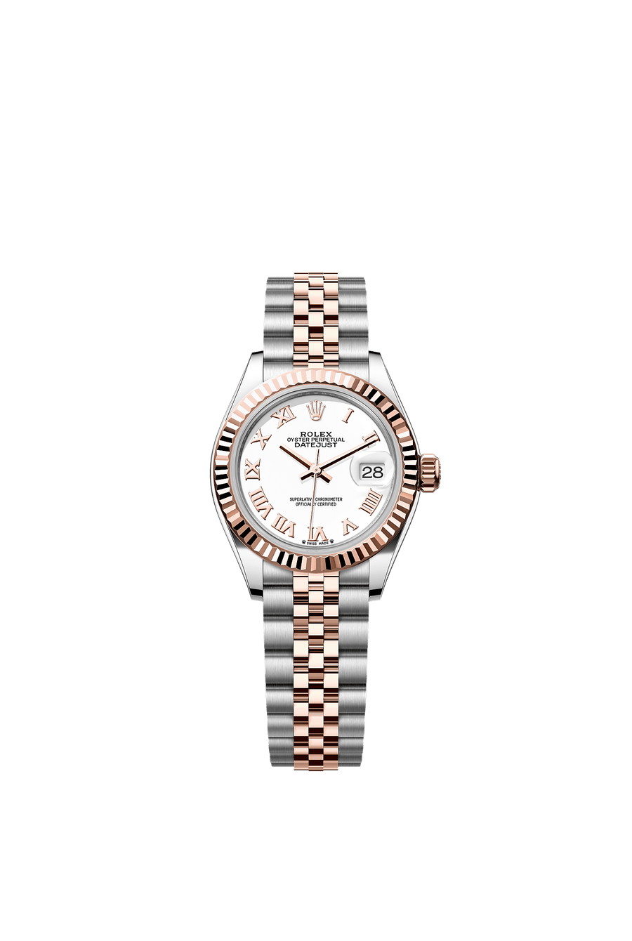 Rolex Lady-Datejust 28 279171 White Roman Dial Jubilee