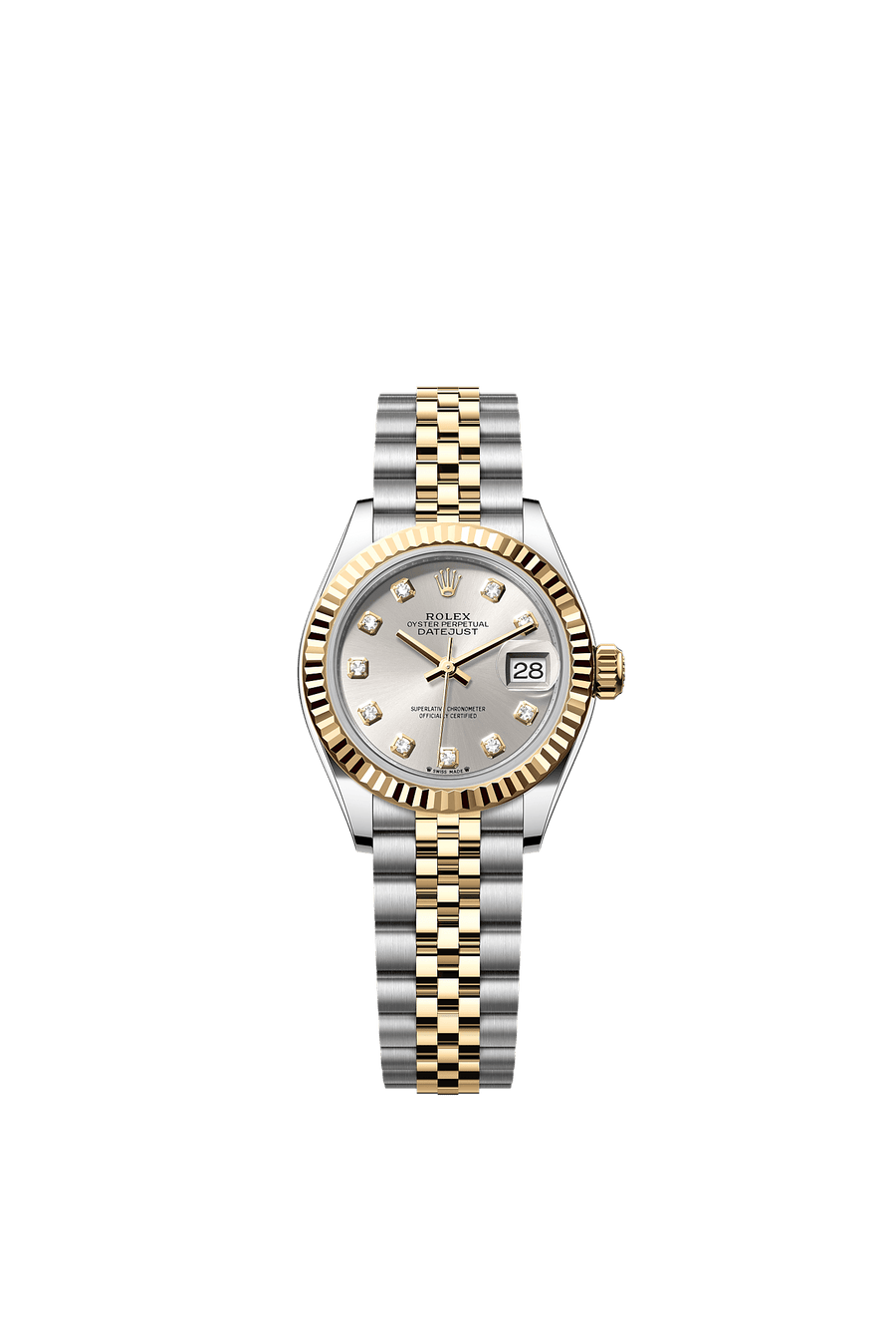 Rolex Lady-Datejust 279173 Silver Diamond Dial Jubilee Bracelet