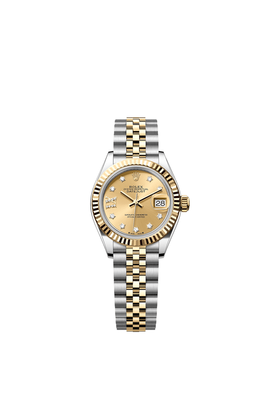 Rolex Lady-Datejust 279173 Champagne Diamond Star Dial Jubilee Bracelet