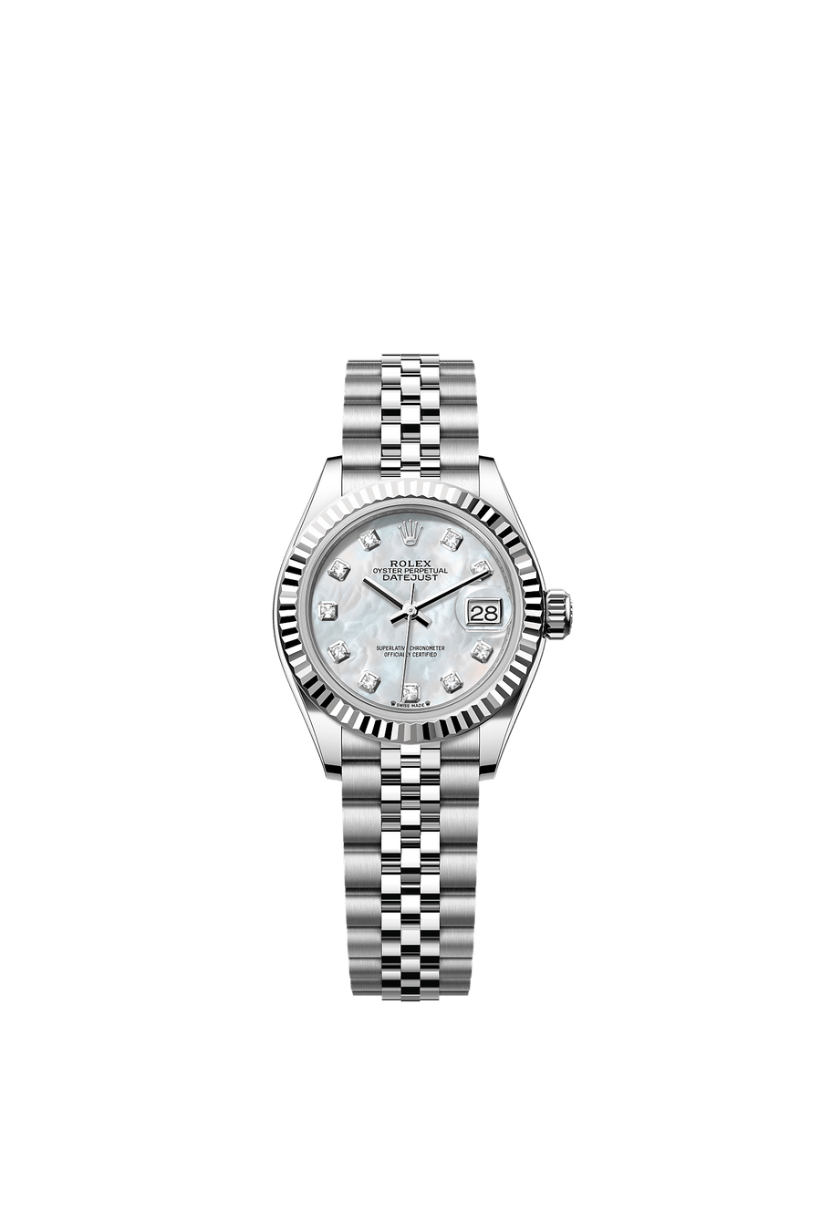 Rolex Lady-Datejust 279174 White Mother-Of-Pearl Diamond Dial Jubilee
