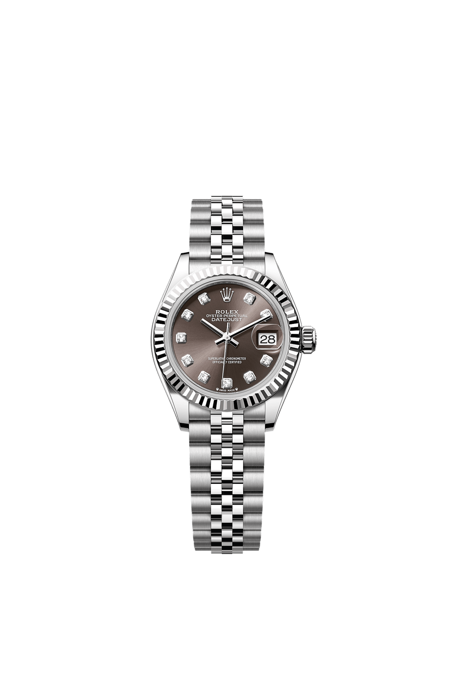 Rolex Lady-Datejust 279174 Dark Grey Diamond Dial Jubilee