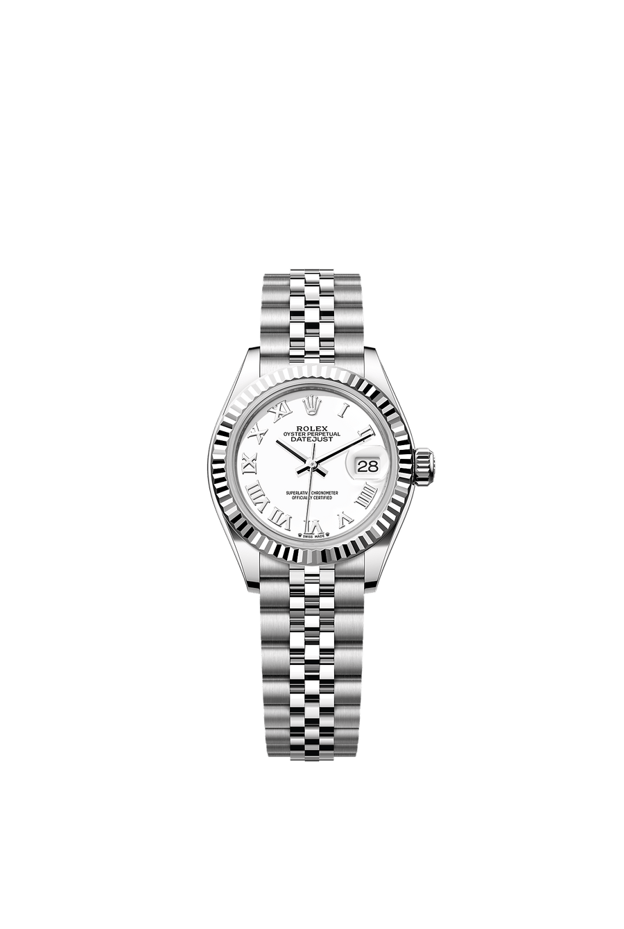 Rolex Lady-Datejust 279174 White Roman Dial Jubilee