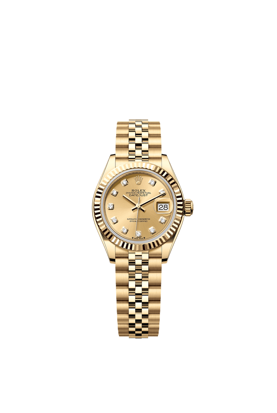 Rolex Lady-Datejust 279178 Champagne Diamond Dial Jubilee Bracelet