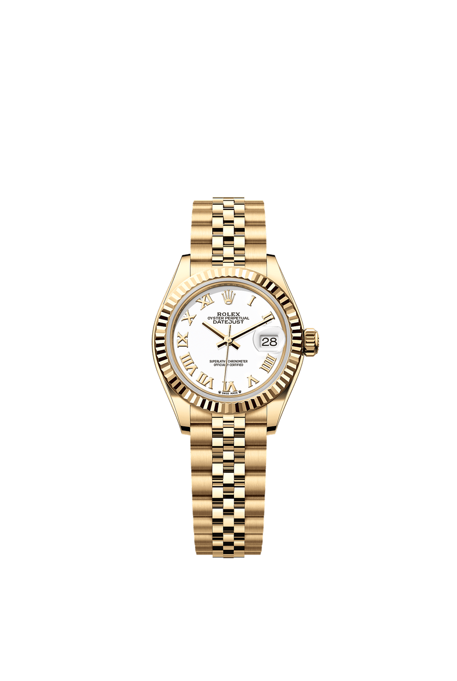 Rolex Lady-Datejust 279178 White Roman Dial Jubilee Bracelet