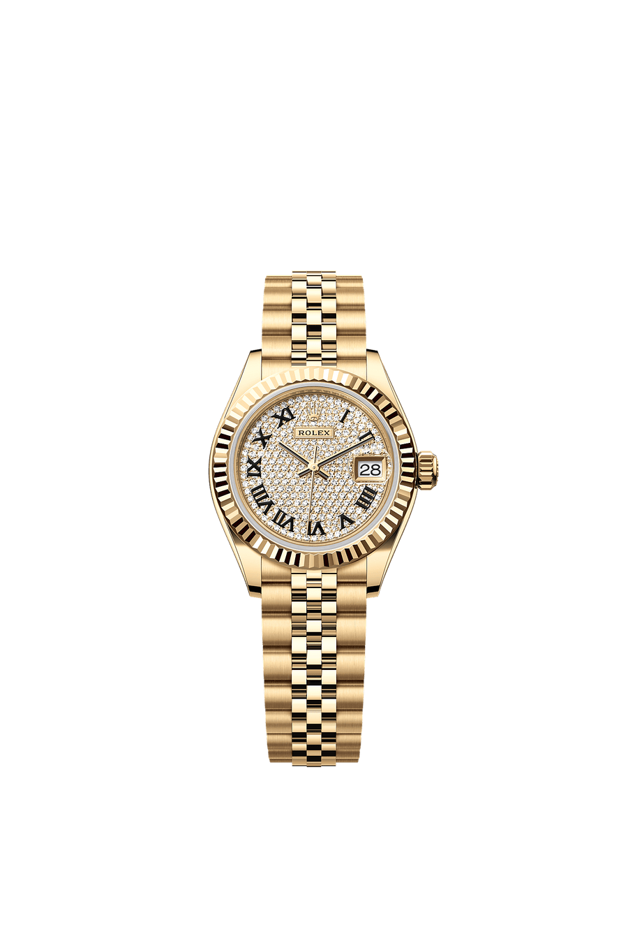 Rolex Lady-Datejust 279178 Diamond Paved Roman Dial Jubilee Bracelet