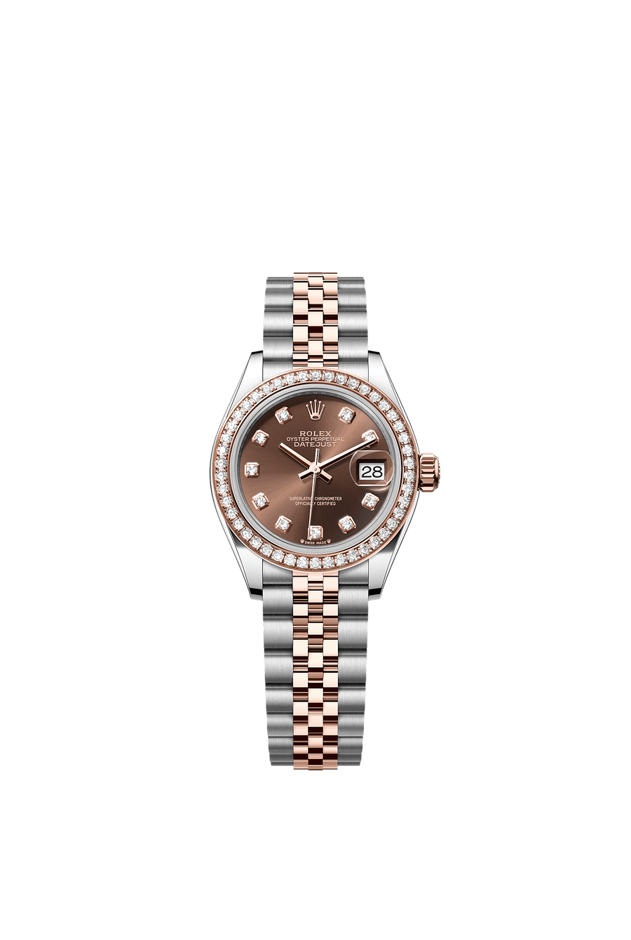 Rolex Lady-Datejust 279381RBR Chocolate Diamond Dial Jubilee