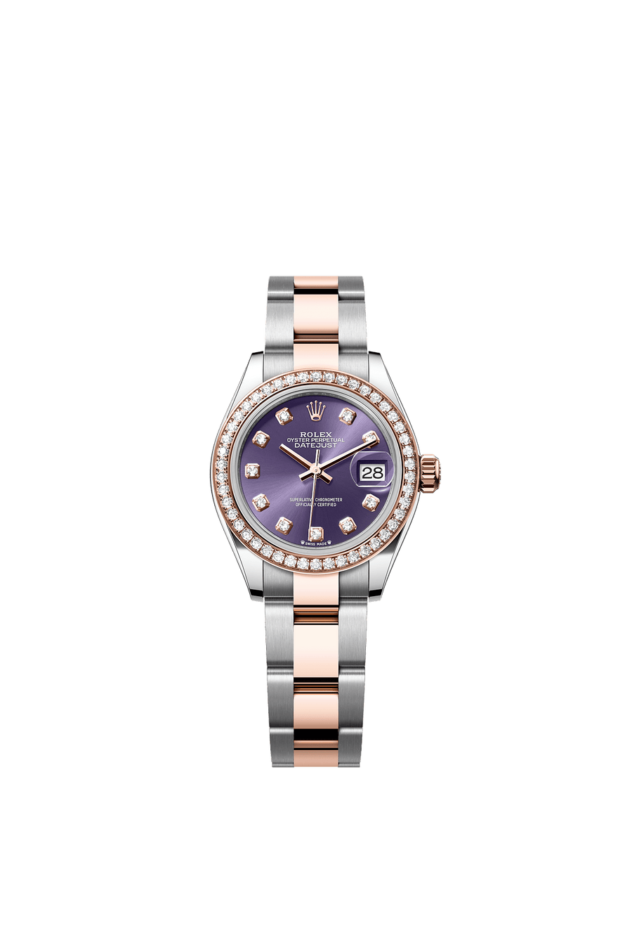Rolex Lady-Datejust 279381RBR Aubergine Diamond Dial Oyster