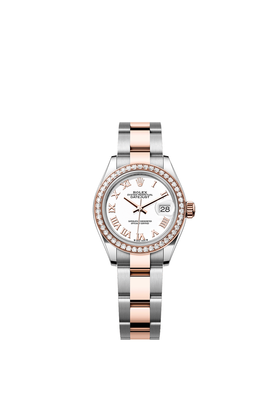 Rolex Lady-Datejust 279381RBR White Roman Dial Oyster