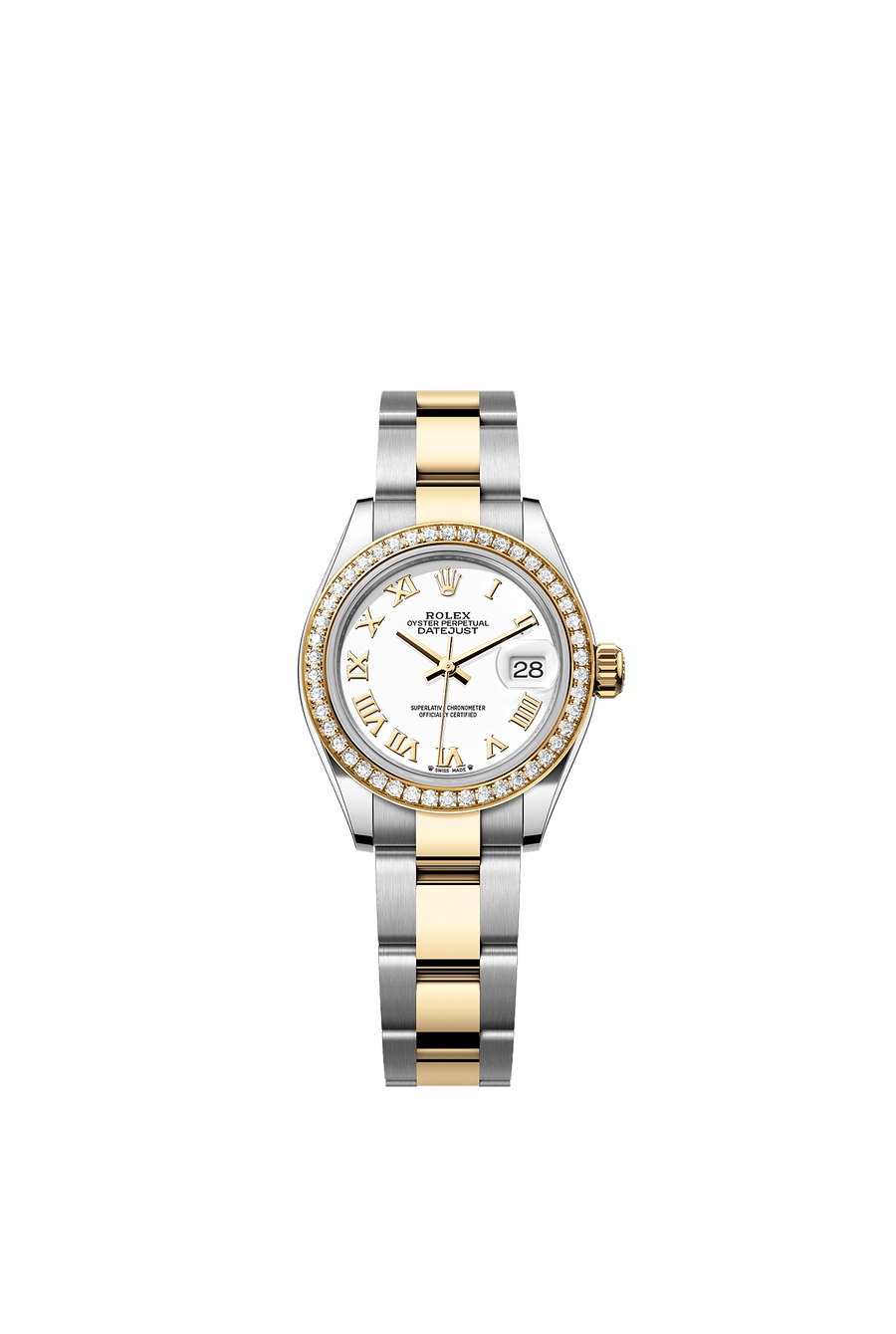 Rolex Lady-Datejust 28 279383RBR White Roman Dial Oyster
