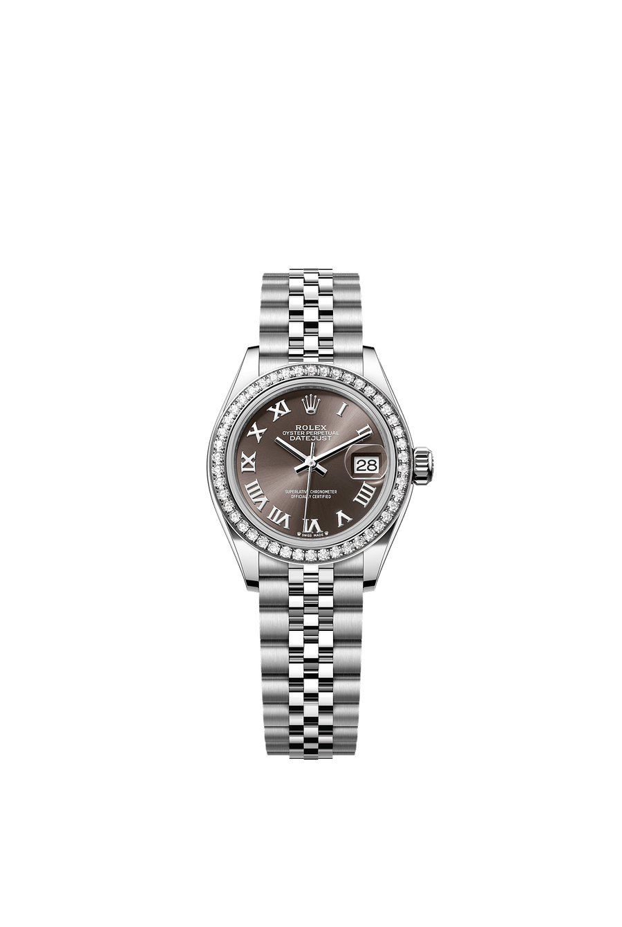 Rolex Lady-Datejust 279384RBR Dark Grey Roman Dial