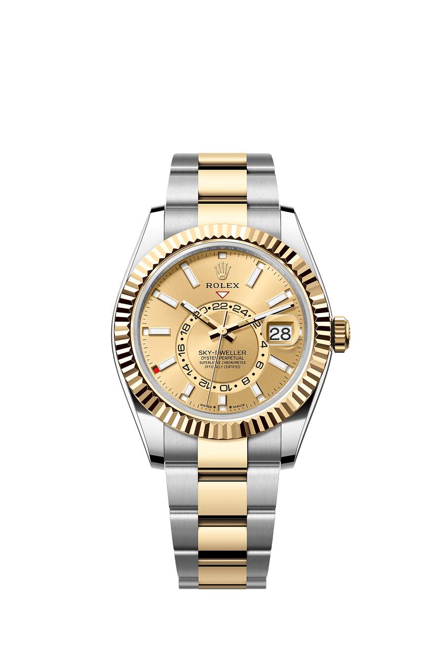 Rolex Sky-Dweller 336933 Champagne Dial Yellow Rolesor Oyster