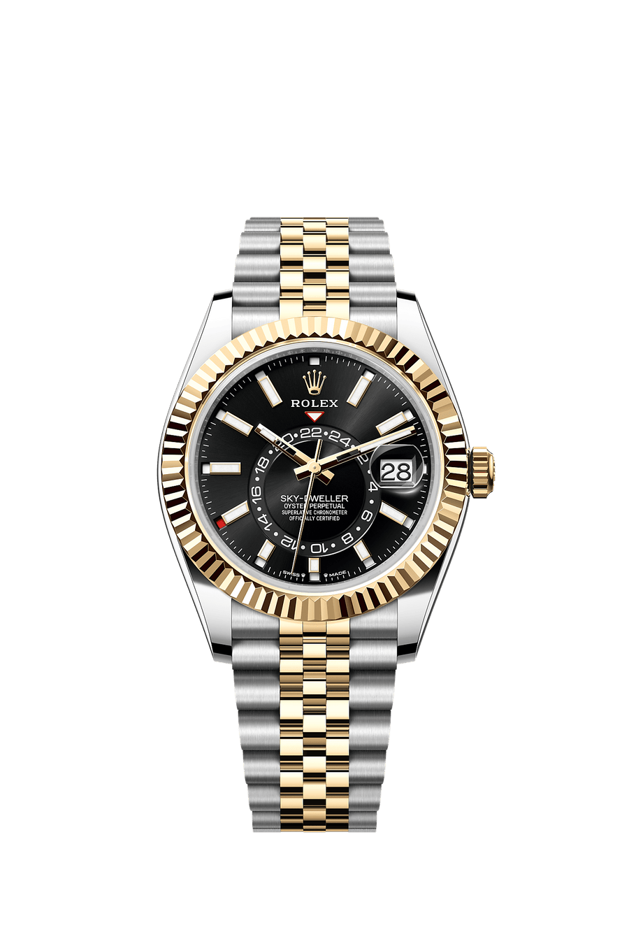 Rolex Sky-Dweller 336933 Bright Black Dial Yellow Rolesor Jubilee