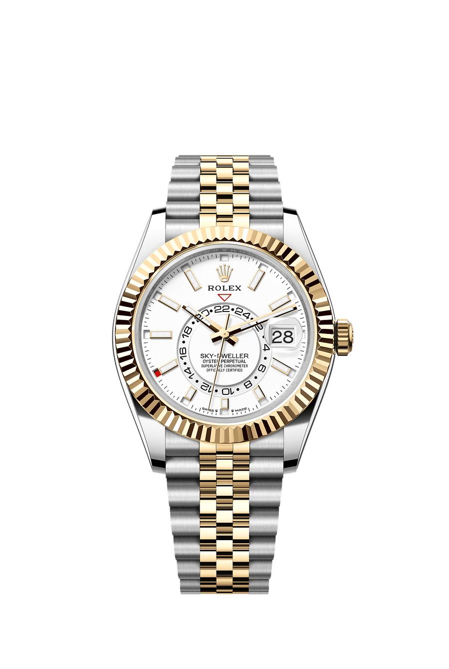 Rolex Sky-Dweller 336933 Intense White Dial Yellow Rolesor Jubilee