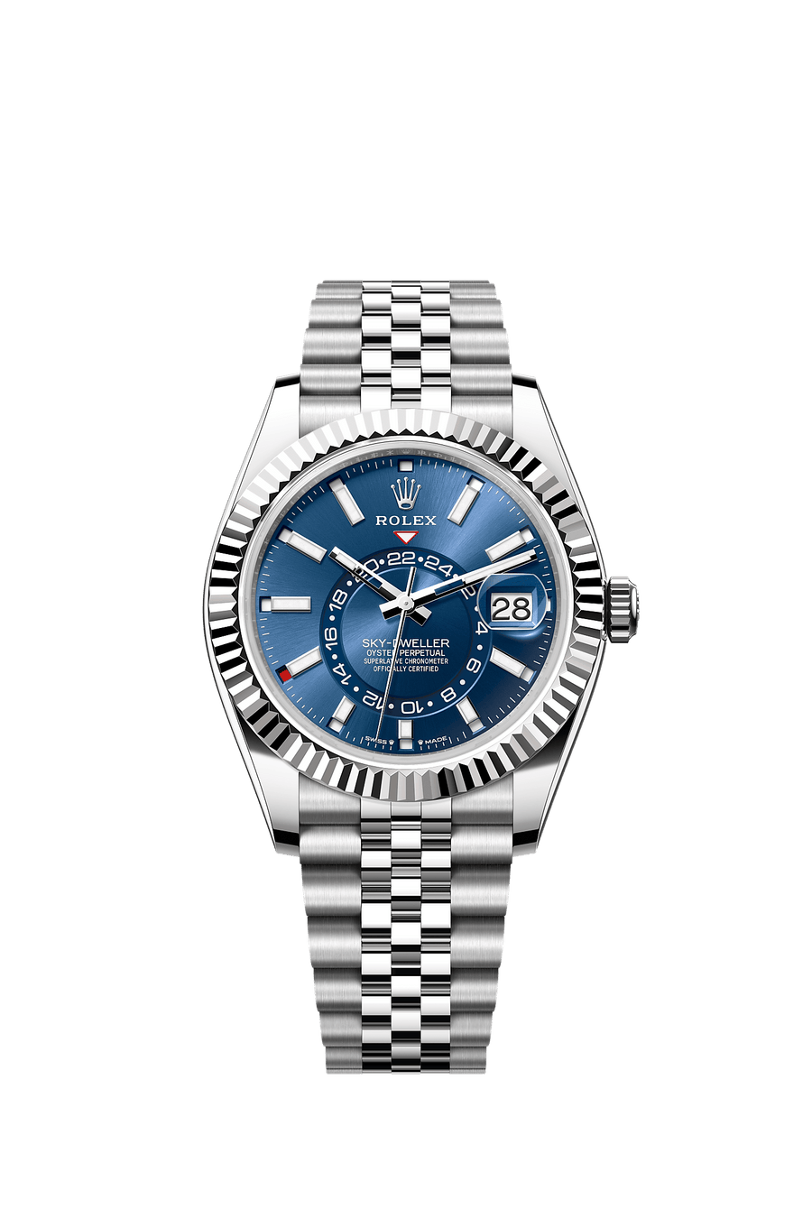 Rolex Sky-Dweller 336934 Bright Blue Dial White Rolesor Jubilee