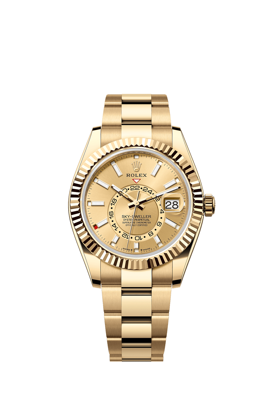 Rolex Sky-Dweller 336938 Champagne Dial Yellow Gold Oyster