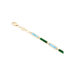Malachite and Turquoise Bar Bracelet detail