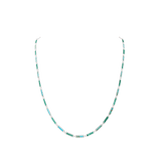 Blu Scarpa Malachite and Turquoise Bar Necklace sterling silver