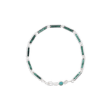 Blu Scarpa Malachite Bar Bracelet sterling silver