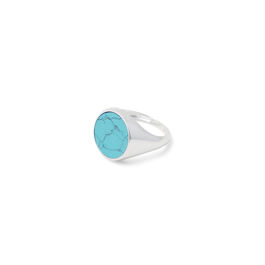 Blu Scarpa Oval Scarpa Ring in sterling silver with turquoise