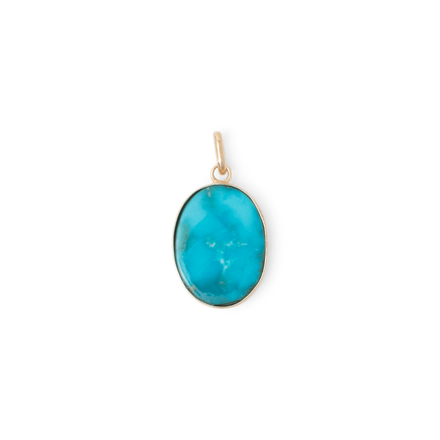 Blu Scarpa Persian Turquoise Pendant 14K gold