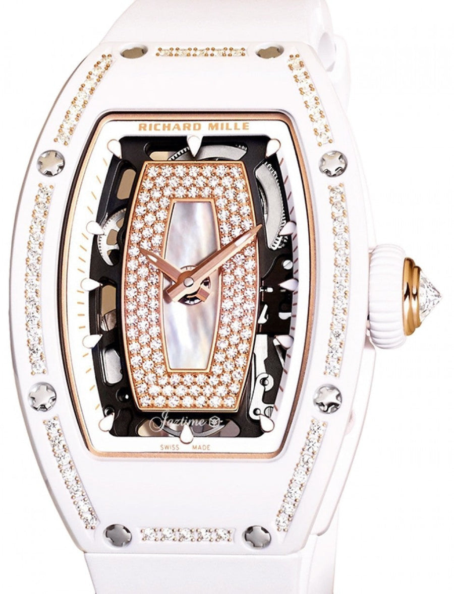 Richard Mille RM 07-01 Automatic White Ceramic Diamond Bezel
