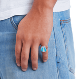 Rising Sun Santa Fe Ring worn